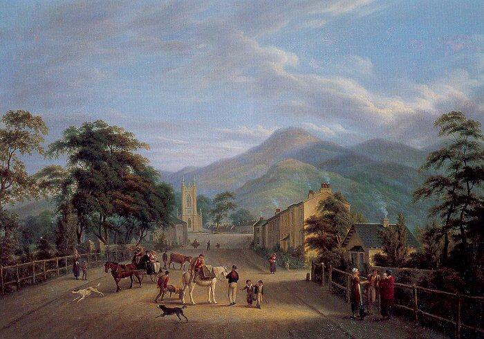 Mulvany, John George View of a Street in Carlingford Sweden oil painting art